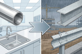 Acero inoxidable frente a galvanizado