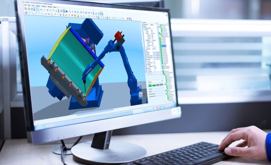 Almacam Robotics pour la programmation hors-ligne de robots de soudage. 